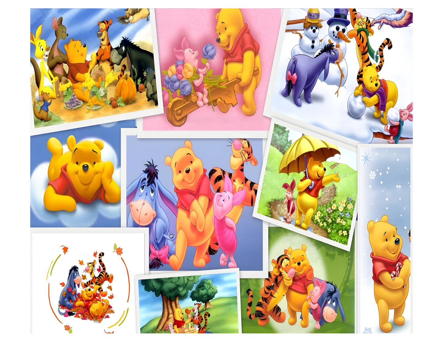 20 oz Sublimation Wraps-Pooh and Friends