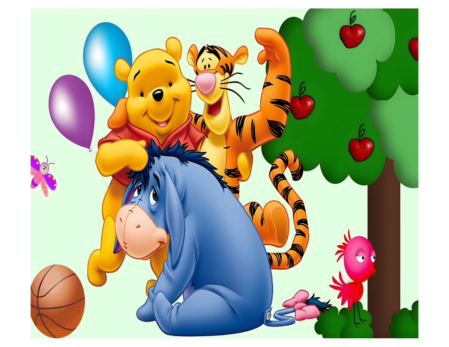 20 oz Sublimation Wraps-Pooh and Friends