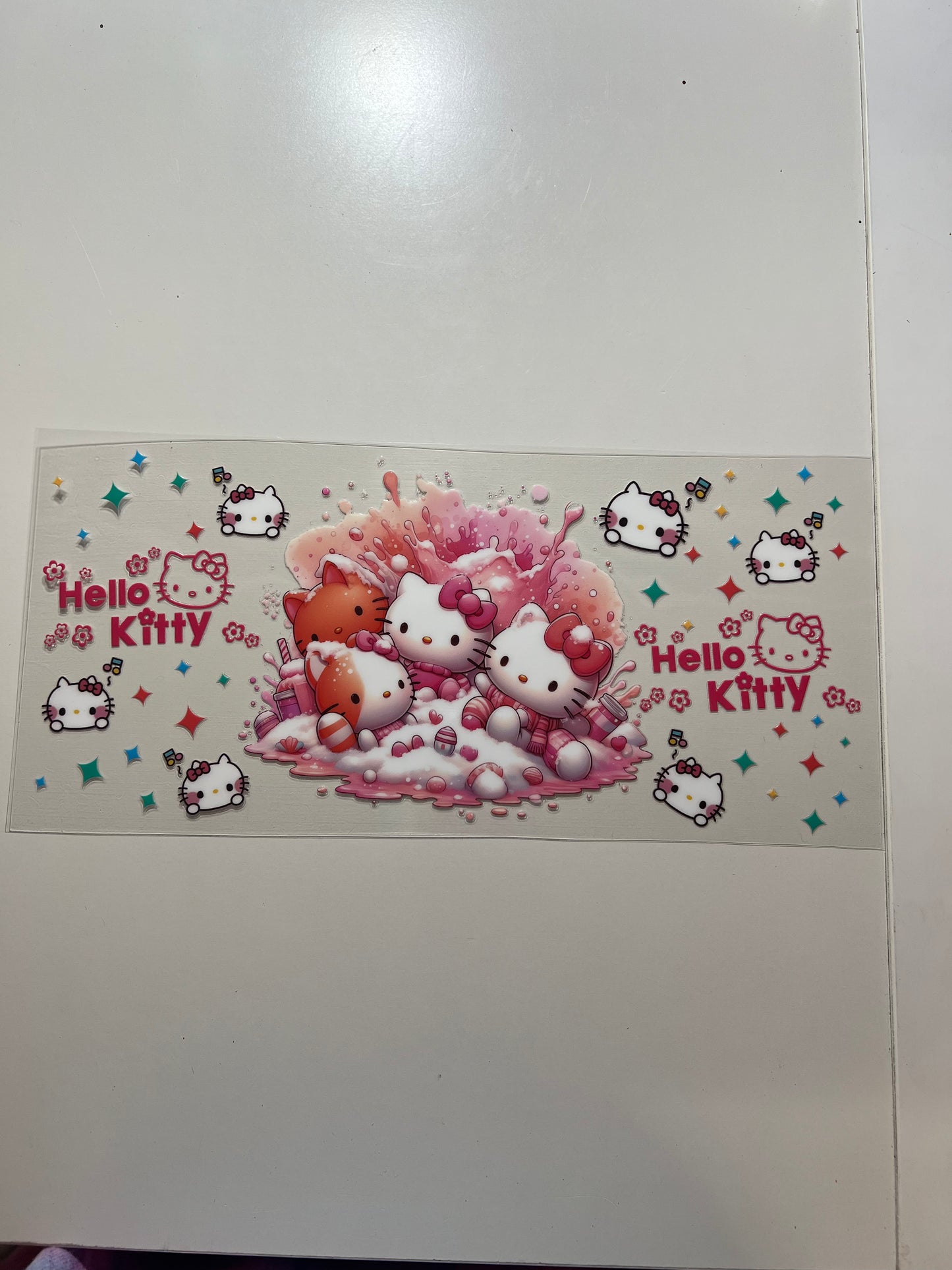 16 oz Cup Wraps-Hello Kitty