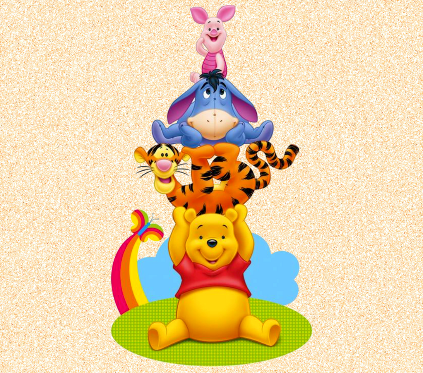 20 oz Sublimation Wraps-Pooh and Friends