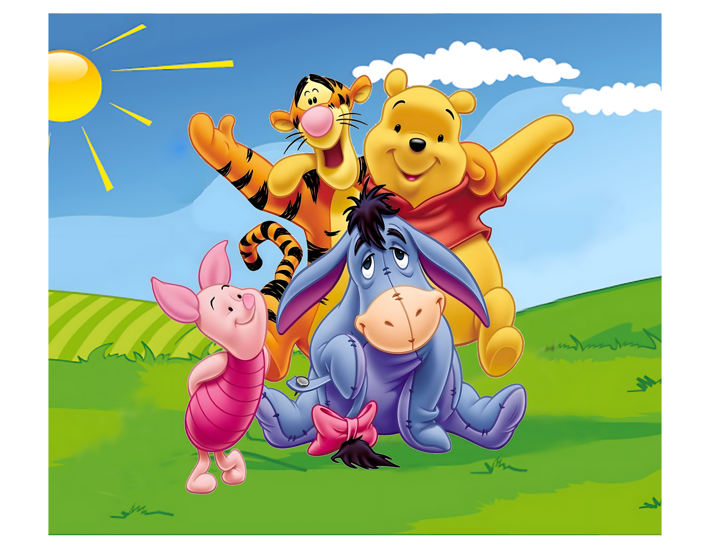 20 oz Sublimation Wraps-Pooh and Friends