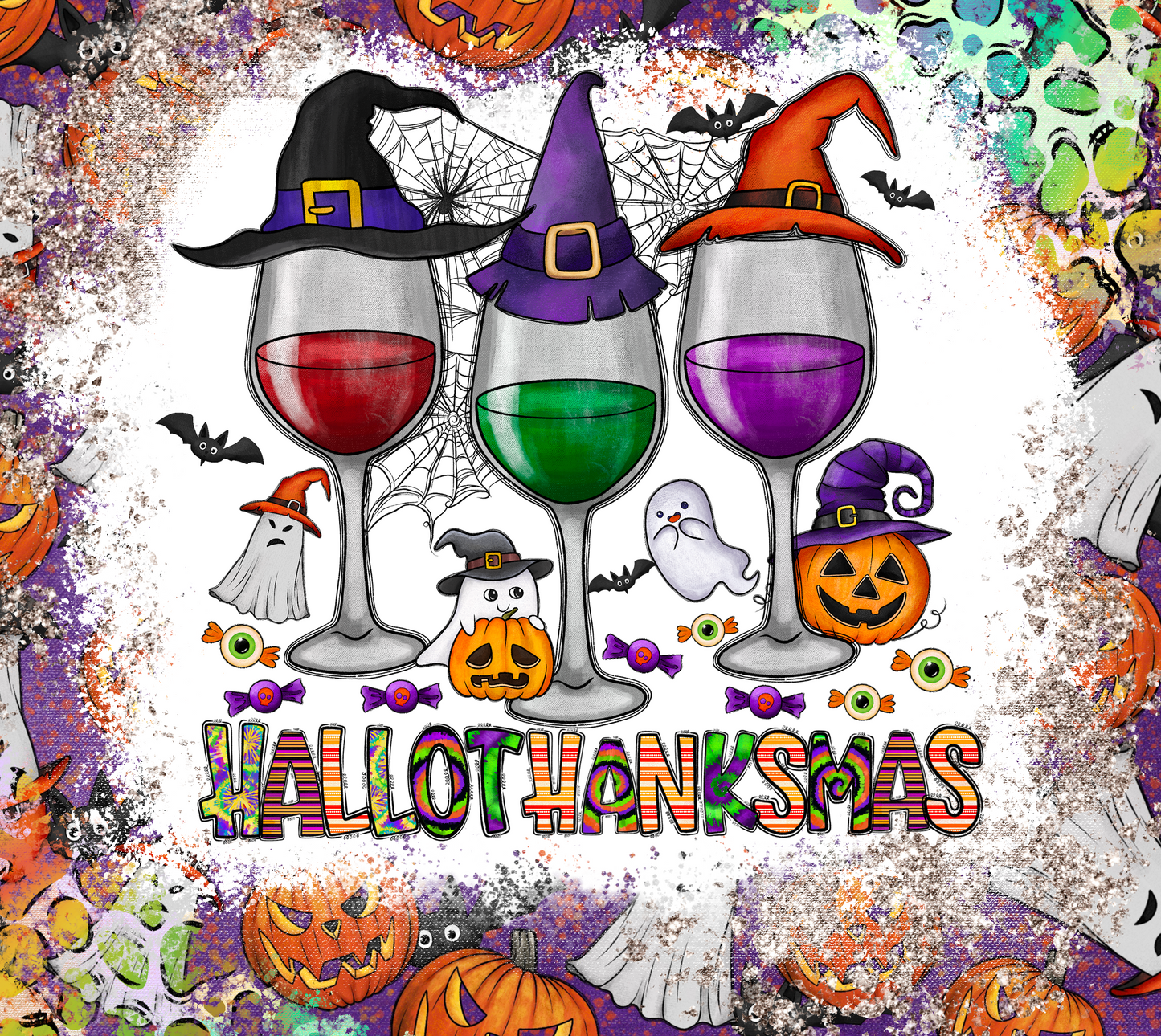 20 oz Sublimation Wraps-Halloween